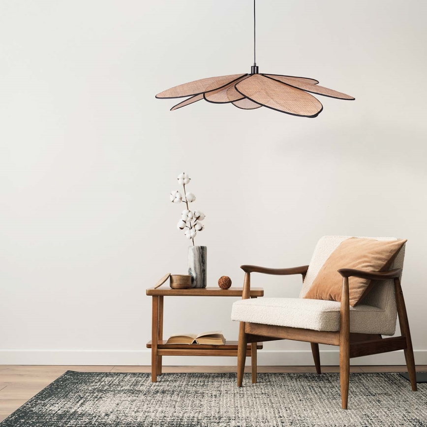 Chandelier on a string TOBAGO 1xE27/20W/230V d. 100 cm beige