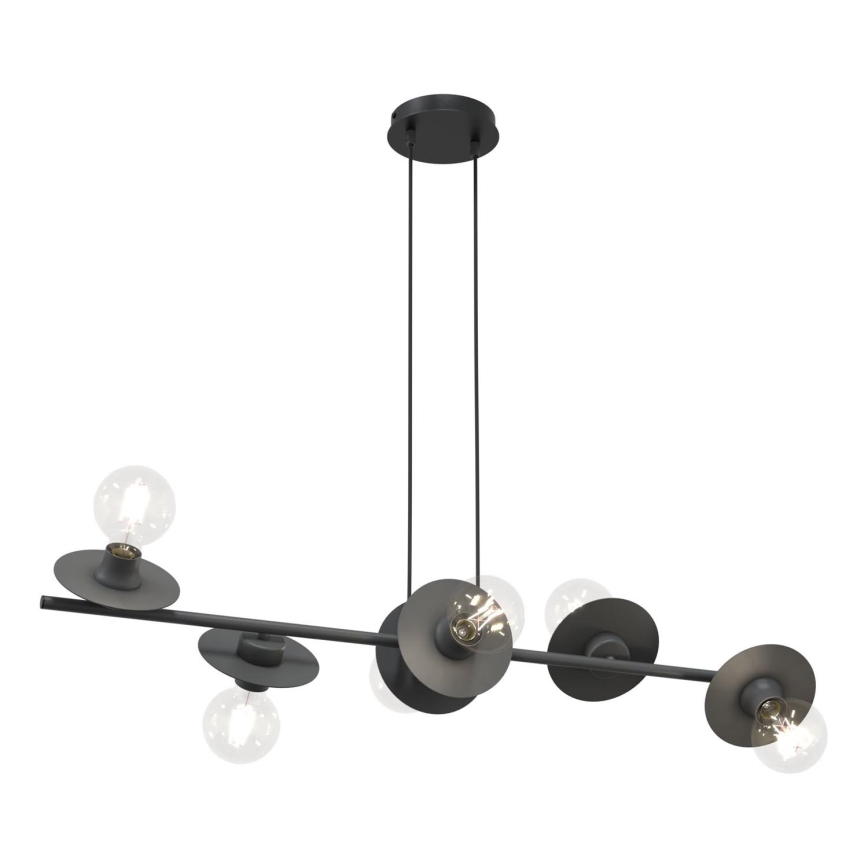 Chandelier on a string TOKEN 6xE27/15W/230V black