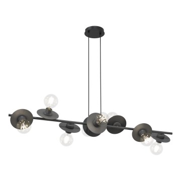 Chandelier on a string TOKEN 8xE27/15W/230V black
