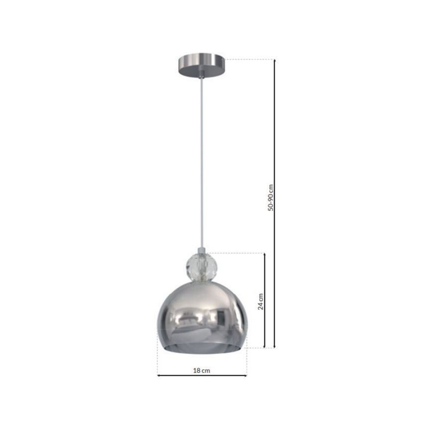 Chandelier on a string TOLEDO 1xE27/60W/230V