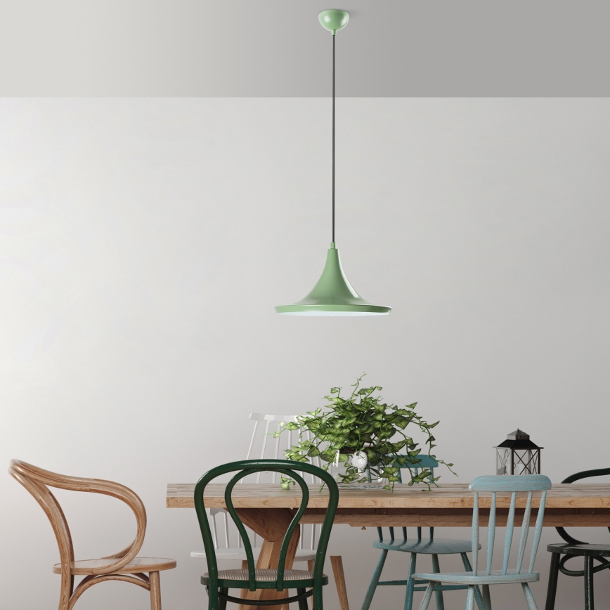Chandelier on a string TOM 1xE27/40W/230V green
