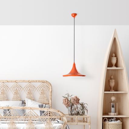 Chandelier on a string TOM 1xE27/40W/230V orange