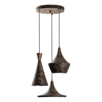 Chandelier on a string TOM 3xE27/40W/230V grey