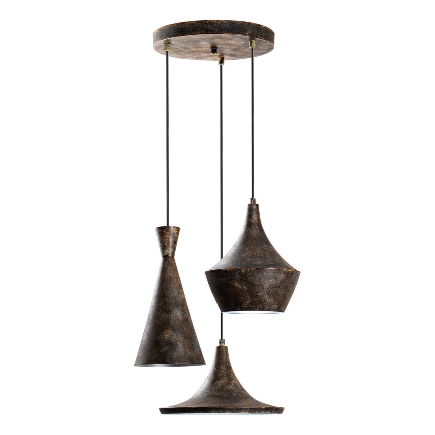 Chandelier on a string TOM 3xE27/40W/230V grey