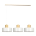 Chandelier on a string TORIN 3xE27/15W/230V white