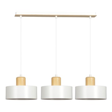 Chandelier on a string TORIN 3xE27/15W/230V white