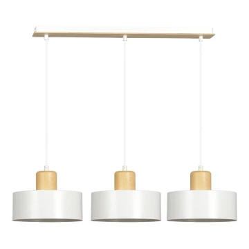 Chandelier on a string TORIN 3xE27/15W/230V white