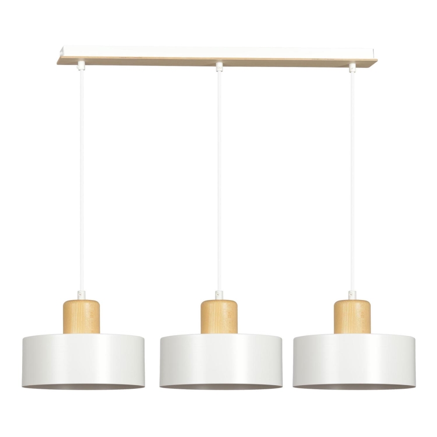Chandelier on a string TORIN 3xE27/15W/230V white