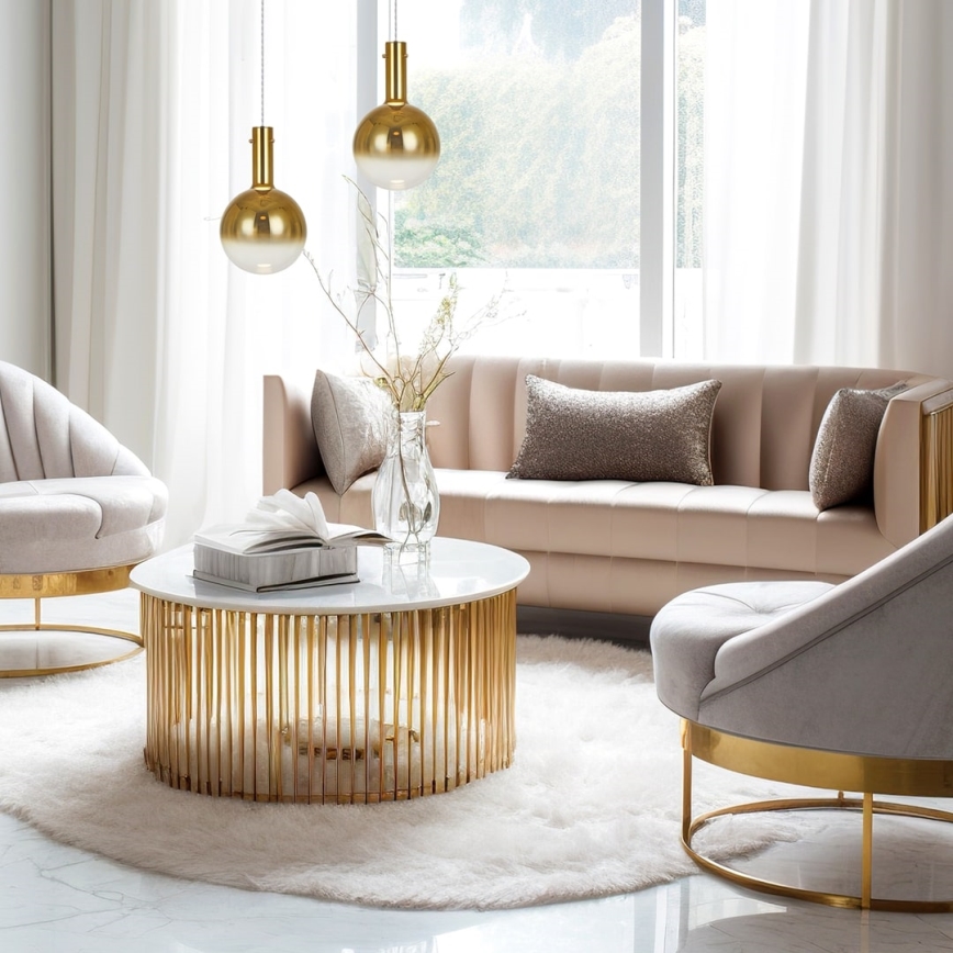 Chandelier on a string TORONTO 1xGU10/8W/230V gold
