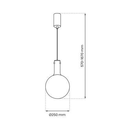 Chandelier on a string TORONTO 1xGU10/8W/230V gold