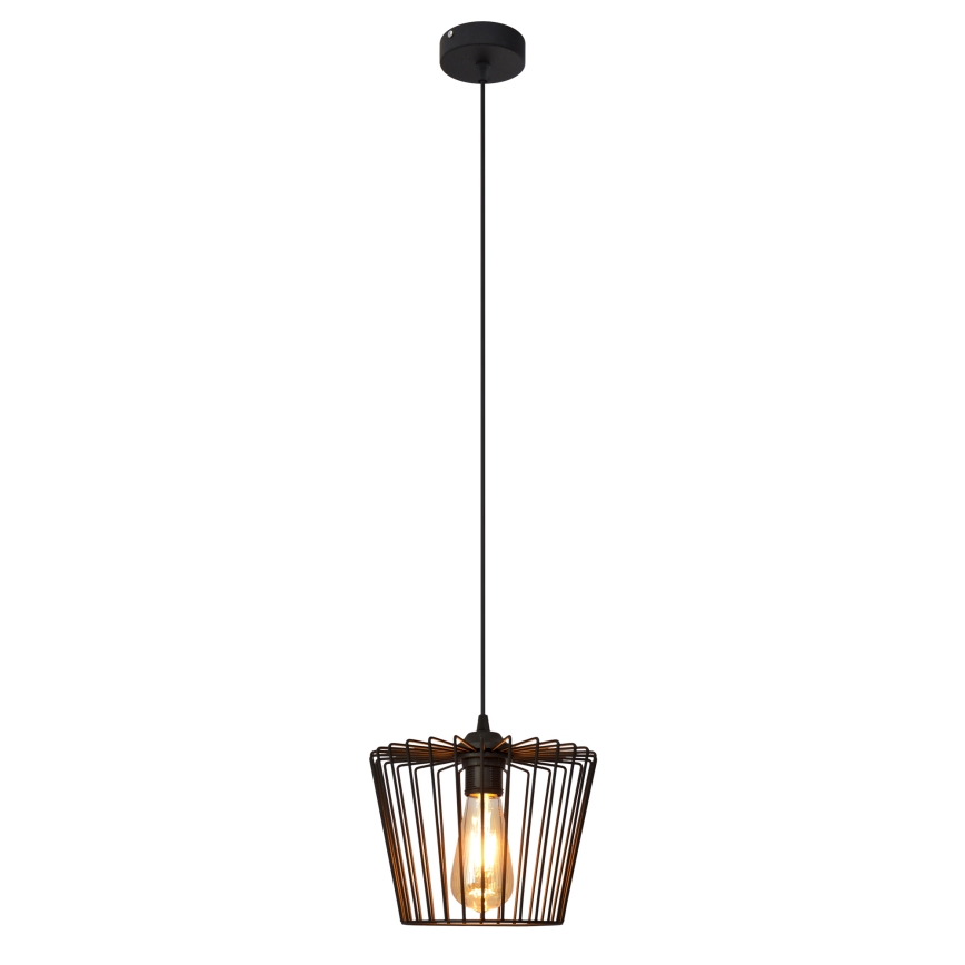 Chandelier on a string TORRI 1xE27/15W/230V d. 23 cm black