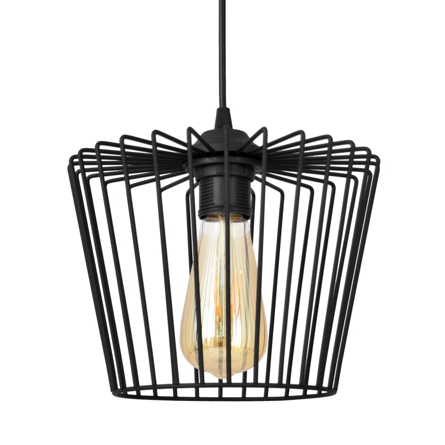 Chandelier on a string TORRI 1xE27/15W/230V d. 23 cm black