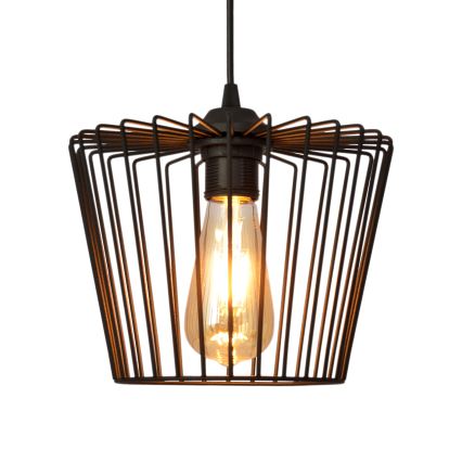 Chandelier on a string TORRI 1xE27/15W/230V d. 23 cm black