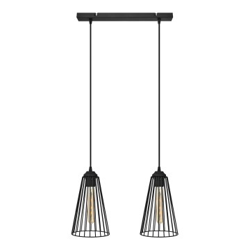 Chandelier on a string TORRI 2xE27/15W/230V black