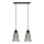 Chandelier on a string TORRI 2xE27/15W/230V black
