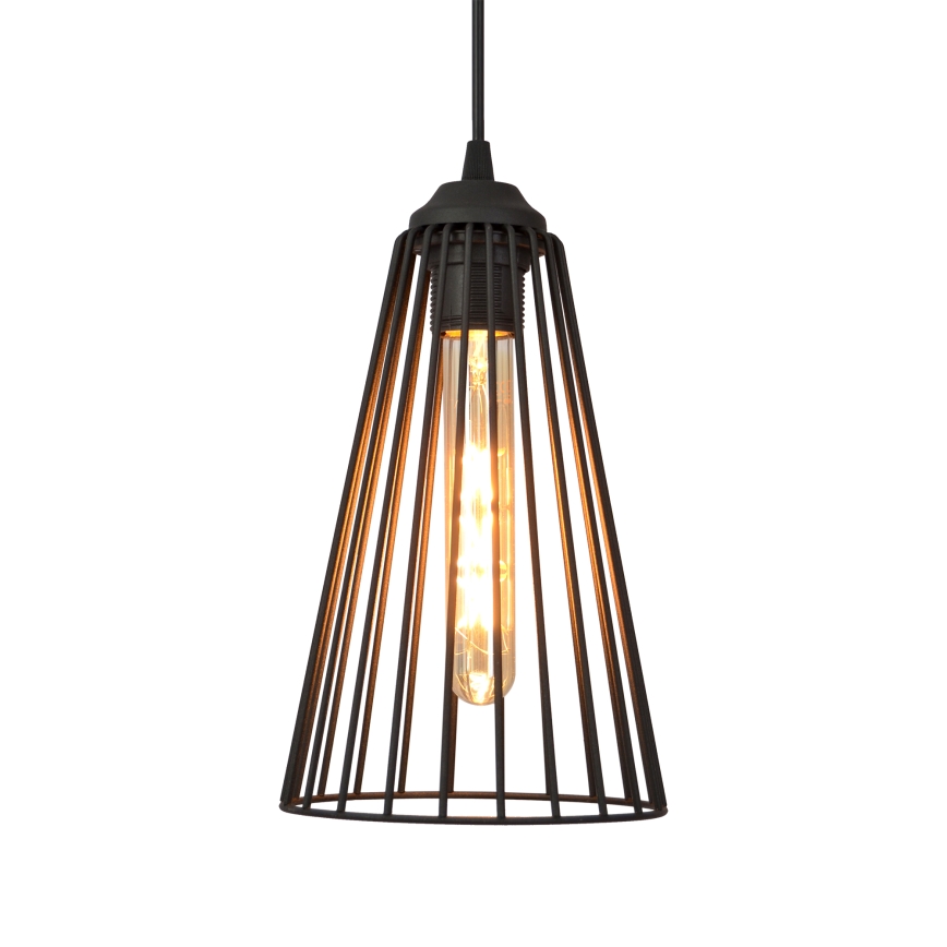 Chandelier on a string TORRI 2xE27/15W/230V black