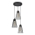 Chandelier on a string TORRI 3xE27/15W/230V black