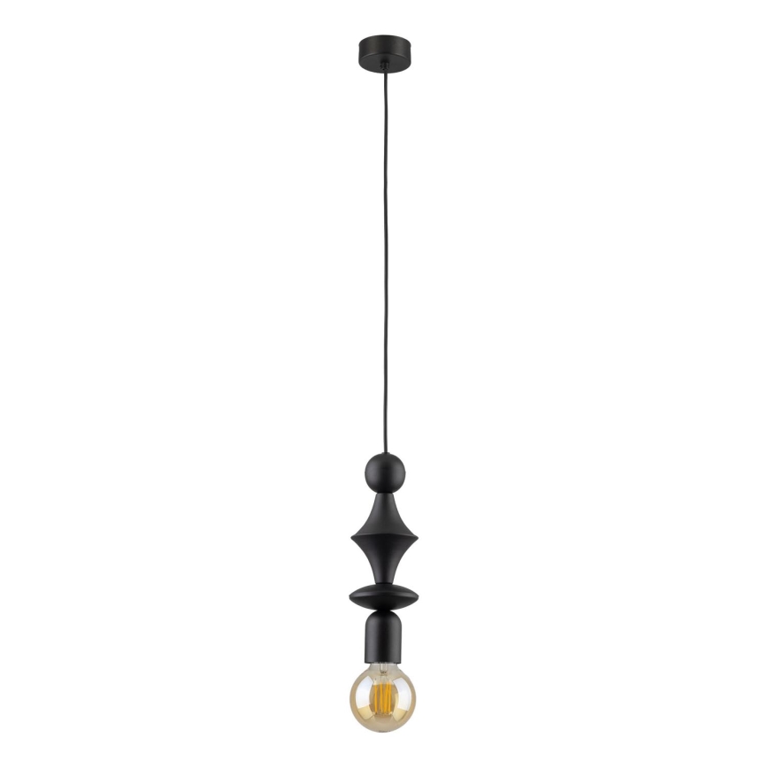 Chandelier on a string TOWER 1xE27/15W/230V black