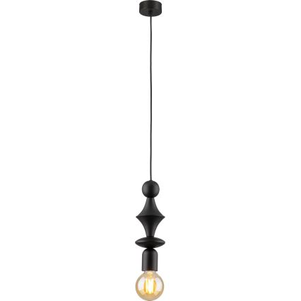 Chandelier on a string TOWER 1xE27/15W/230V black
