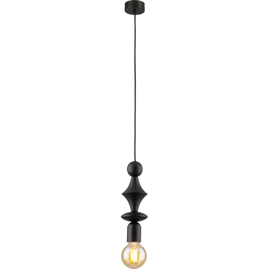 Chandelier on a string TOWER 1xE27/15W/230V black