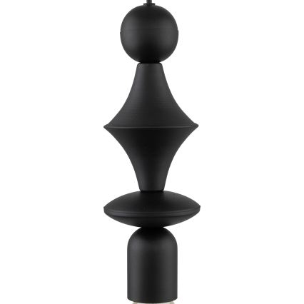 Chandelier on a string TOWER 1xE27/15W/230V black