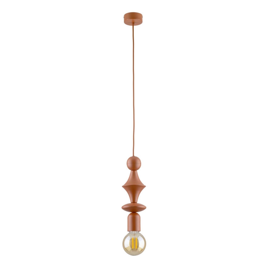 Chandelier on a string TOWER 1xE27/15W/230V brick
