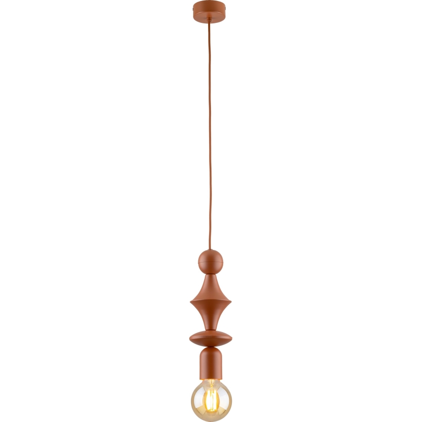 Chandelier on a string TOWER 1xE27/15W/230V brick