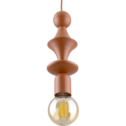 Chandelier on a string TOWER 1xE27/15W/230V brick