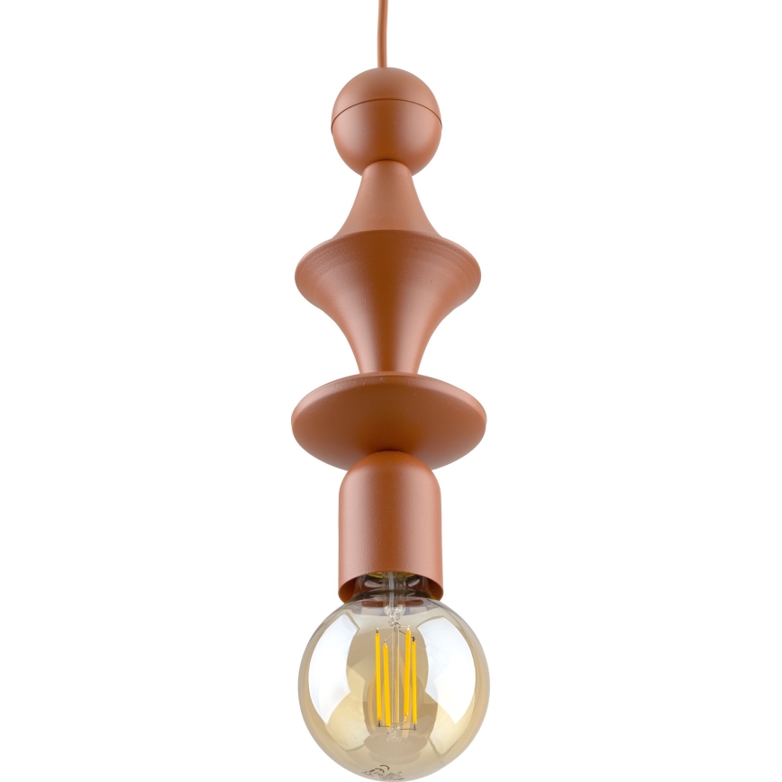 Chandelier on a string TOWER 1xE27/15W/230V brick
