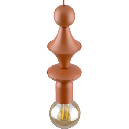 Chandelier on a string TOWER 1xE27/15W/230V brick