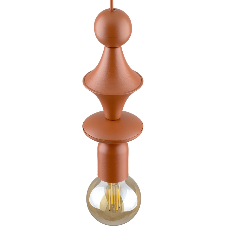 Chandelier on a string TOWER 1xE27/15W/230V brick