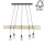 Chandelier on a string TRABO 5xE27/60W/230V pine - FSC certified