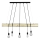 Chandelier on a string TRABO 5xE27/60W/230V pine