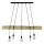 Chandelier on a string TRABO 5xE27/60W/230V pine