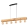 Chandelier on a string TRABO 6xE27/25W/230V oak