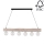 Chandelier on a string TRABO 6xE27/60W/230V pine - FSC certified