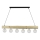 Chandelier on a string TRABO 6xE27/60W/230V pine