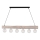 Chandelier on a string TRABO 6xE27/60W/230V pine