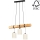 Chandelier on a string TRENO 3xE27/25W/230V pine – FSC certified