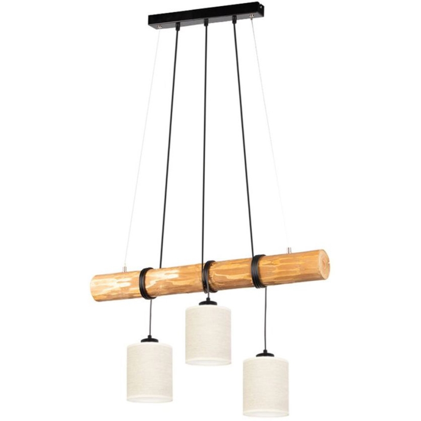 Chandelier on a string TRENO 3xE27/25W/230V pine