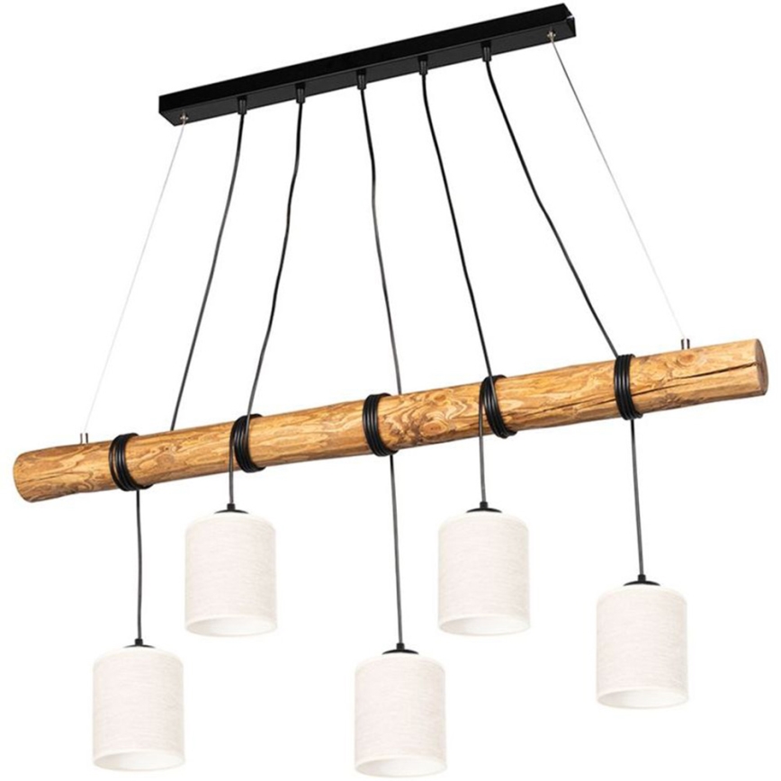 Chandelier on a string TRENO 5xE27/25W/230V pine