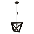 Chandelier on a string TRIGONON 1xE27/60W/230V beech