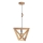 Chandelier on a string TRIGONON 1xE27/60W/230V matte oak