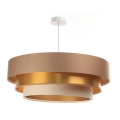 Chandelier on a string TRINITI 1xE27/60W/230V beige/gold
