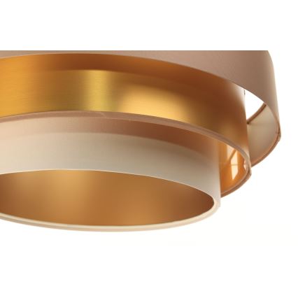 Chandelier on a string TRINITI 1xE27/60W/230V beige/gold