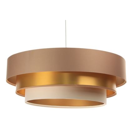 Chandelier on a string TRINITI 1xE27/60W/230V beige/gold
