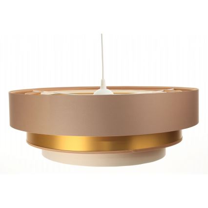 Chandelier on a string TRINITI 1xE27/60W/230V beige/gold