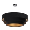 Chandelier on a string TRINITI 1xE27/60W/230V black/gold