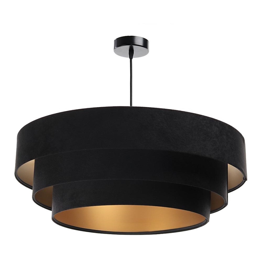 Chandelier on a string TRINITI 1xE27/60W/230V black/gold