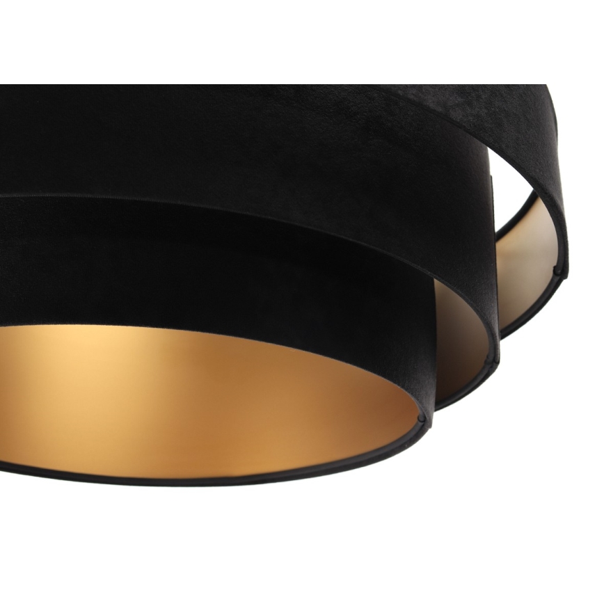 Chandelier on a string TRINITI 1xE27/60W/230V black/gold